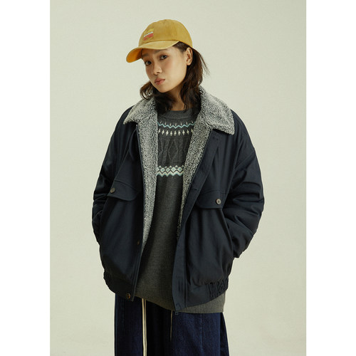 GoodNorth复古工装口袋棉服外套