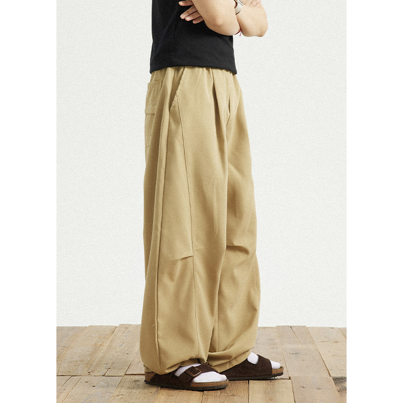 GoodNorth日系复古纯色休闲长裤中性男女同款宽松显瘦阔腿弯刀裤,女装/女士精品,休闲裤,淘宝优惠券,粉丝福利购,淘宝优惠卷