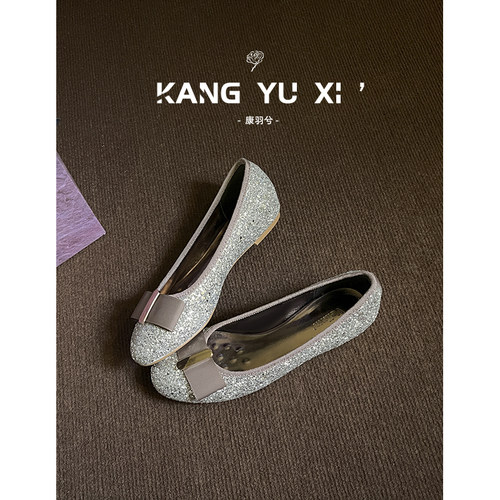 康羽兮丨绝美法式圆头平底鞋女