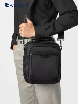 Weibao vertical men's shoulder bag casual business men's bag Canvas small backpack men's messenger bag large capacity handbag