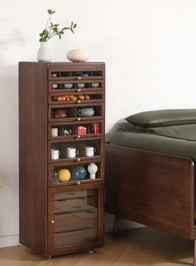 实木展示柜茶具收纳柜金檀木茶盒茶叶柜古文玩首饰柜牙科柜宝阁柜