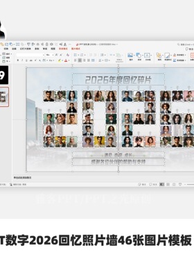 PPT多图片2025、2026回忆照片墙（含2025，2026版本）