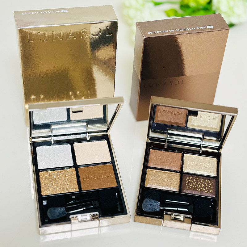 韩免现货 Lunasol/日月晶采四色眼影盘EX12复刻新色15/17猫眼石