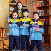 园服冲锋衣 黄蓝拼接冲锋衣校服 纪德莱克冲锋衣校园服K 8009款