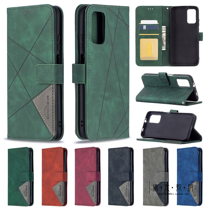 适用于小米poco m3手机套翻盖式插卡支架钱包款PocoM3全包防摔壳