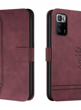 适用于小米pocox3GT手机壳POCO X3 GT翻盖式皮套5G双面全包保护套