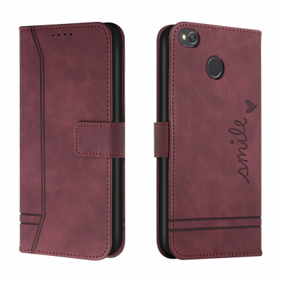 适用于红米4X手机壳小米mae136保护套redmi4x牛纹mat136翻盖皮套