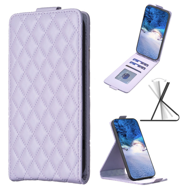 适用于苹果iphone X XS Max XR手机套上下翻盖式插卡竖款直插iphone 6 6S 7 8 PLUS保护皮套软胶内壳硅胶格纹