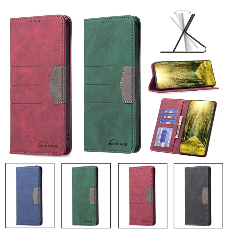 适用于OPPO A74 5G/A93 5G/A54 5G手机套暗磁对吸翻盖式电话保护套插卡皮套软硅胶全包边外壳防摔支架复古款