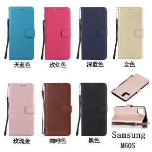 适用于三星galaxy 插卡皮套 note10lite手机壳M60S保护套A81翻盖式