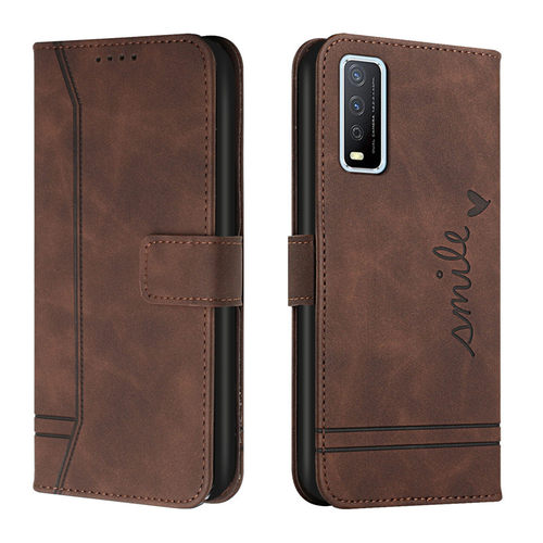 适用于VIVO Y12S手机壳vivov12s保护套V2026复古牛纹皮套商务男款