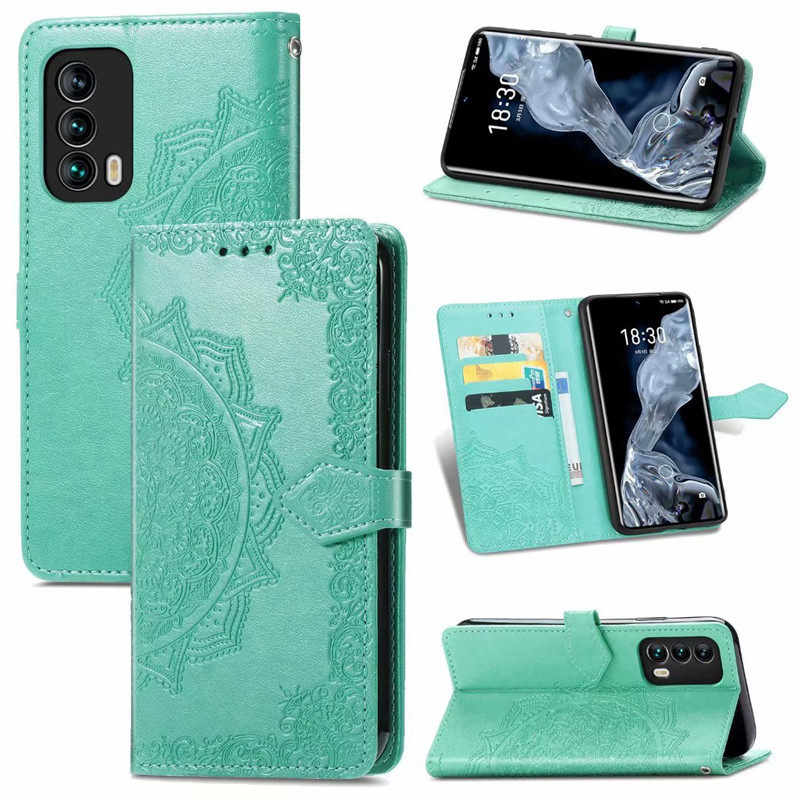 适用于魅族18手机壳硅胶全包防摔meizu18手机套翻盖插卡图腾皮套