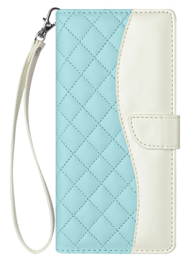 适用于OPPO Reno7 5G国外版/Find X5 Lite手机套拼接撞色菱形格纹保护套翻盖皮套软硅胶外壳全包防摔插卡支架