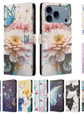 适用传音Infinix Smart 8 Plus 手机套可爱卡通彩绘保护套翻盖皮套防摔软硅胶外壳插卡支架超薄时尚简约