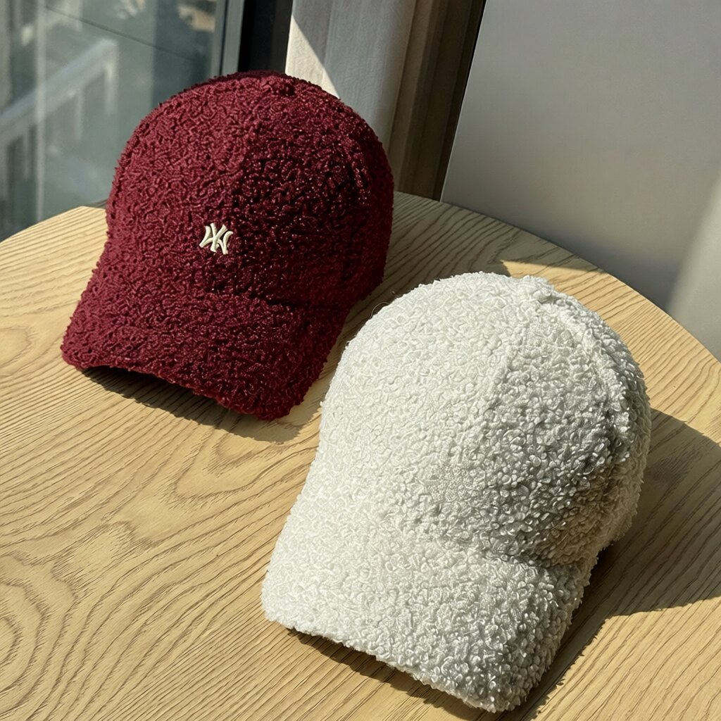 韩版羊羔毛帽子男女秋冬季时尚百搭毛绒鸭舌帽加厚保暖棉帽棒球帽