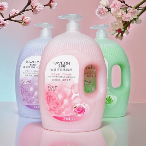 佳朗沐浴露玫瑰清爽沐浴露1L/2L浪漫花香清新留香男士清爽滋润