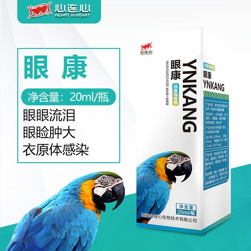心连心眼病康一滴灵单眼伤风玄凤牡丹鹦鹉衣原体眼睛流泪肿胀20ml