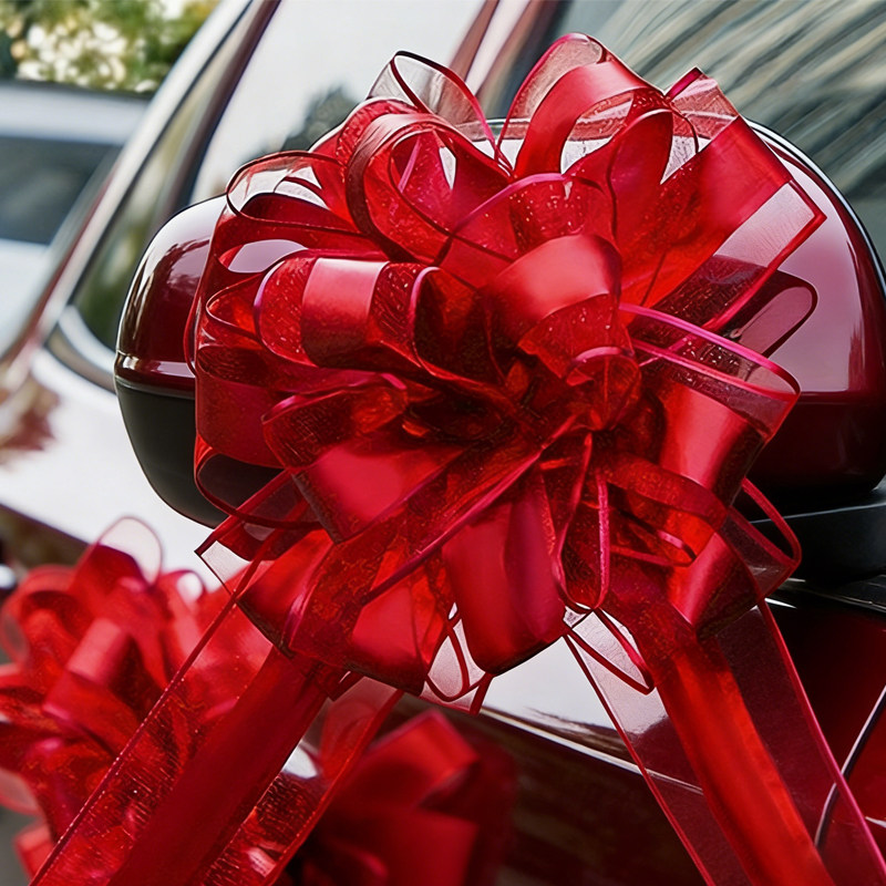 婚车拉花装饰结婚车头花红色彩带接迎亲汽车车队主车副车用品大全