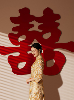 超大喜字贴墙结婚婚房布置装饰大号卧室囍字门贴纸婚庆拍照道具