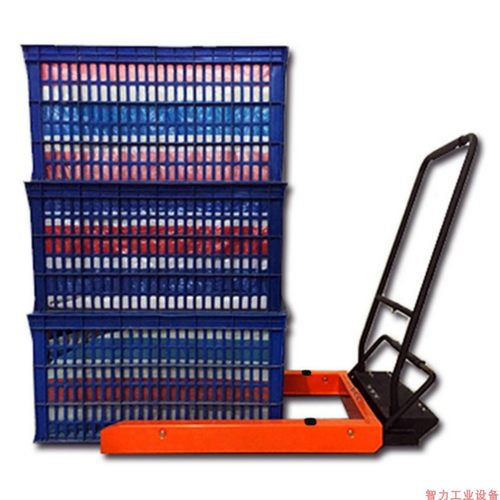 塑料叉车周转箱脚踏手动智力星