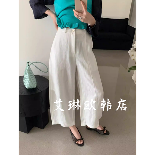 10870莱赛尔亚麻休闲气球裤