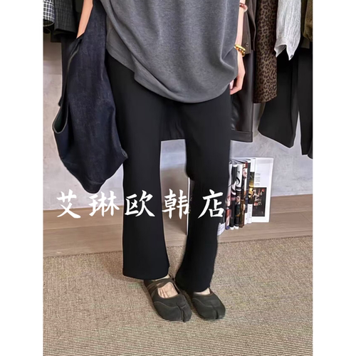 8832秋款欧货微喇裤打底裤女