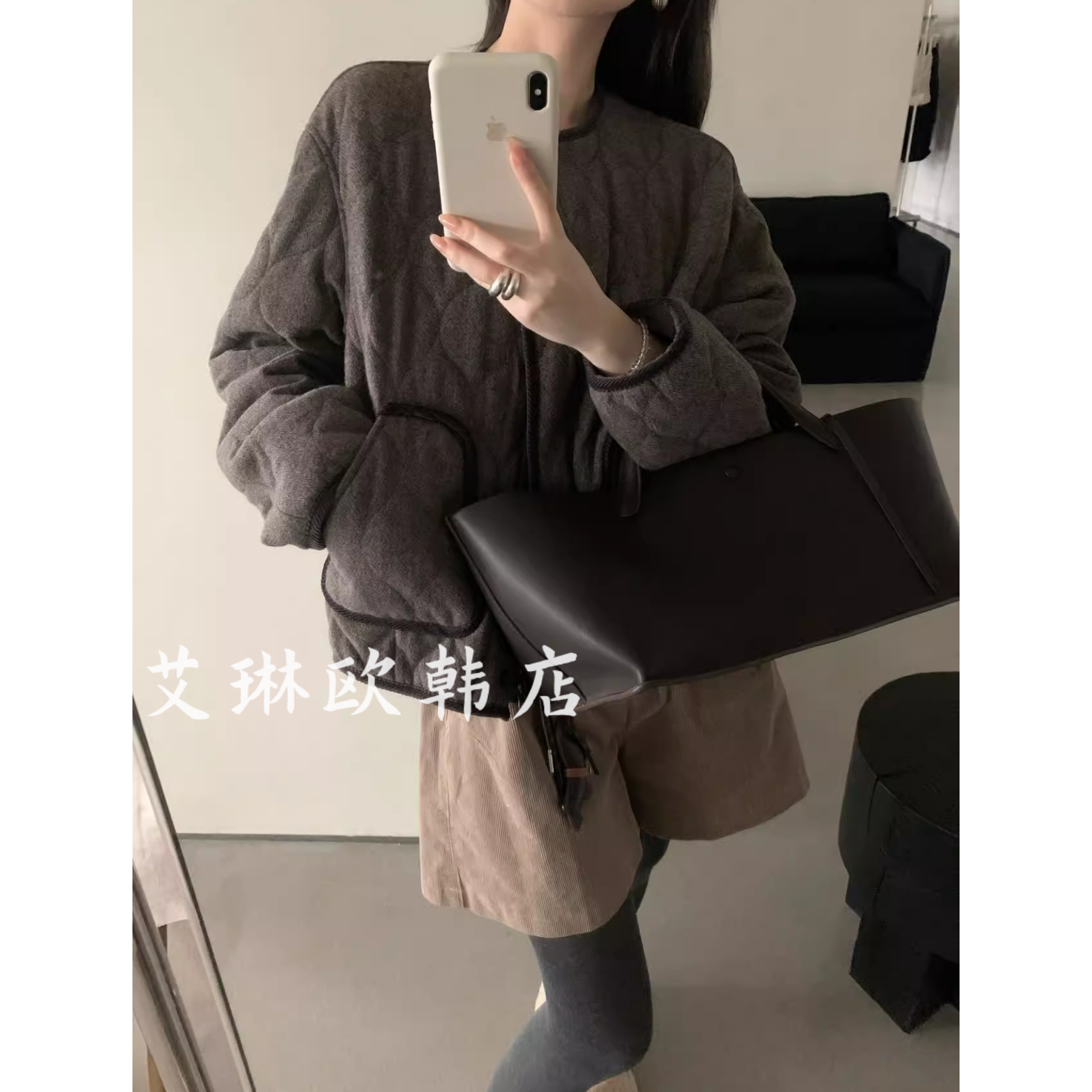 卡蔓韩标MM271秋冬羊毛夹棉外套