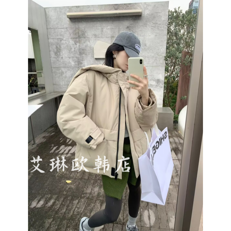 QZX809羽绒服白鸭绒冲锋衣女外套