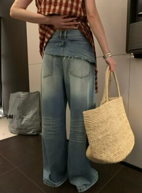 特价不退 miluroom米鹿99156 后屁帘莱赛尔薄款夏天防晒牛仔裤