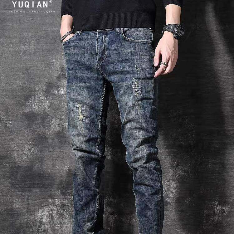 美式复古重磅高端牛仔裤男款2025春秋季高端潮牌宽松直筒长裤男士