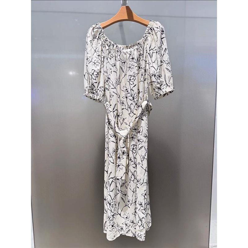 商场同款妮卡伊芙丽2025夏新品气质OL休闲碎花裙连衣裙女4190691S