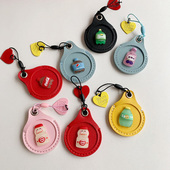 原创可爱水滴门禁卡卡套迷你可感应门卡卡扣电梯卡保护套可挂手机