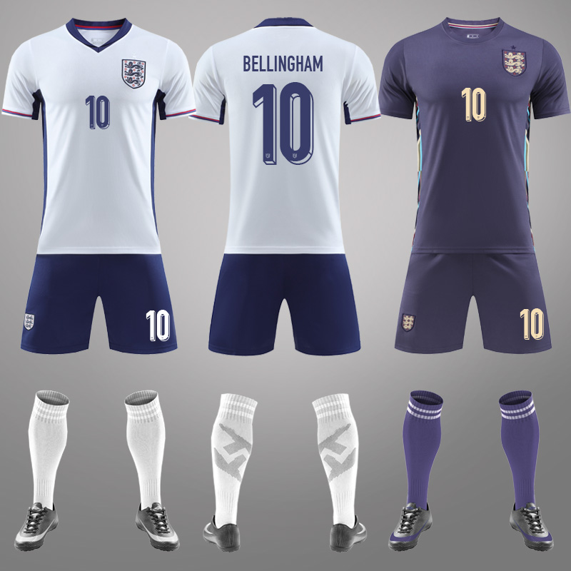 2024英格兰球衣欧洲杯凯恩福登贝林汉姆主客场队服成人儿童足球服
