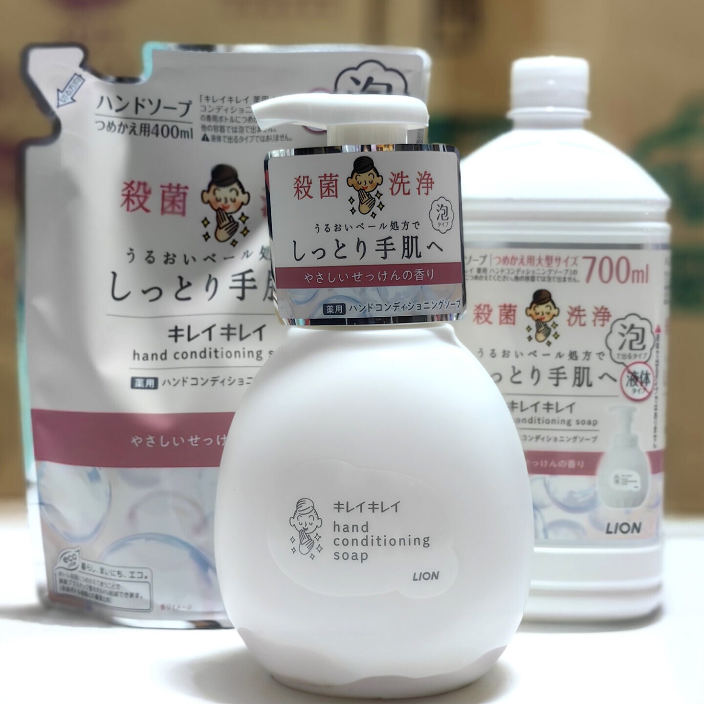 日本委托代买lion狮王洗手液全植物洁净泡沫正装替换装