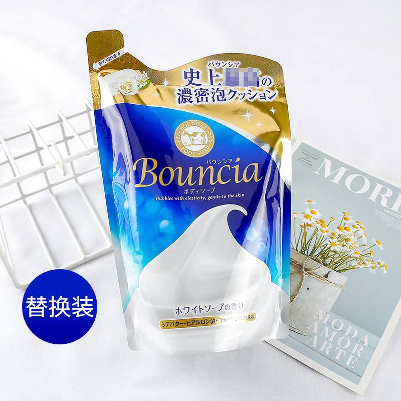 日本委托代买COW牛乳石碱浓密泡沫沐浴露保湿滋润留香玫瑰花香替