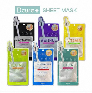 日本委托代买Dcure+SHEET MASKc亮白面膜补水滋润修护保湿5片散装