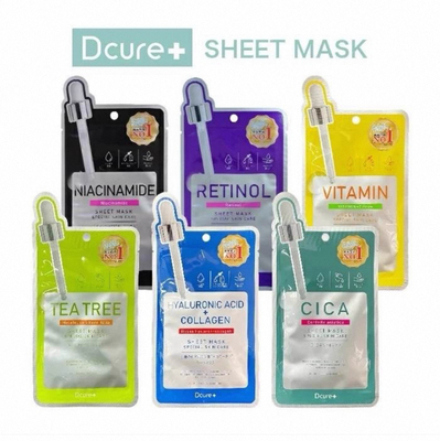 日本委托代买Dcure+SHEET MASKc亮白面膜补水滋润修护保湿5片散装