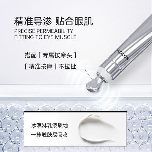 临期26/6月澳洲澳容eaoron眼霜青春小银管淡化细纹提拉紧致15ml