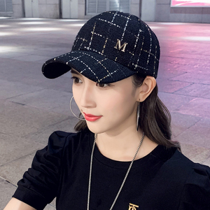 字母棒球帽女时尚 秋冬街头休闲遮阳帽子 韩版学生百搭出游鸭舌帽