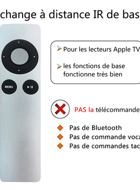 Apple Remote A1294TV2/3 A1427 A1469/1738机顶盒遥控器