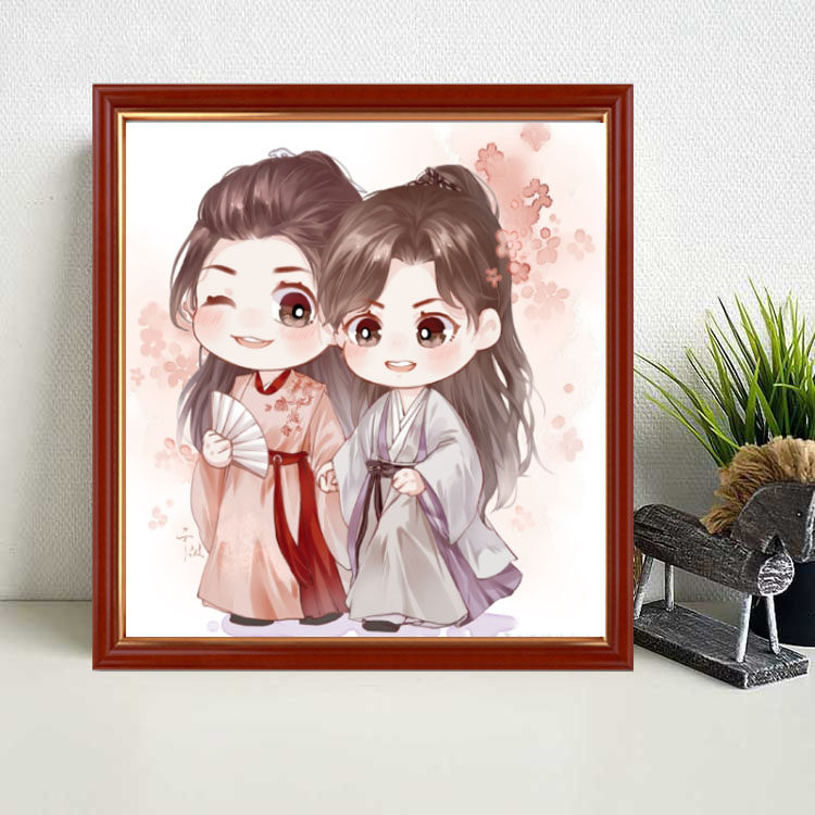 2023新款山河令十字绣古风情侣人物周子舒温客行小件手工刺绣线绣