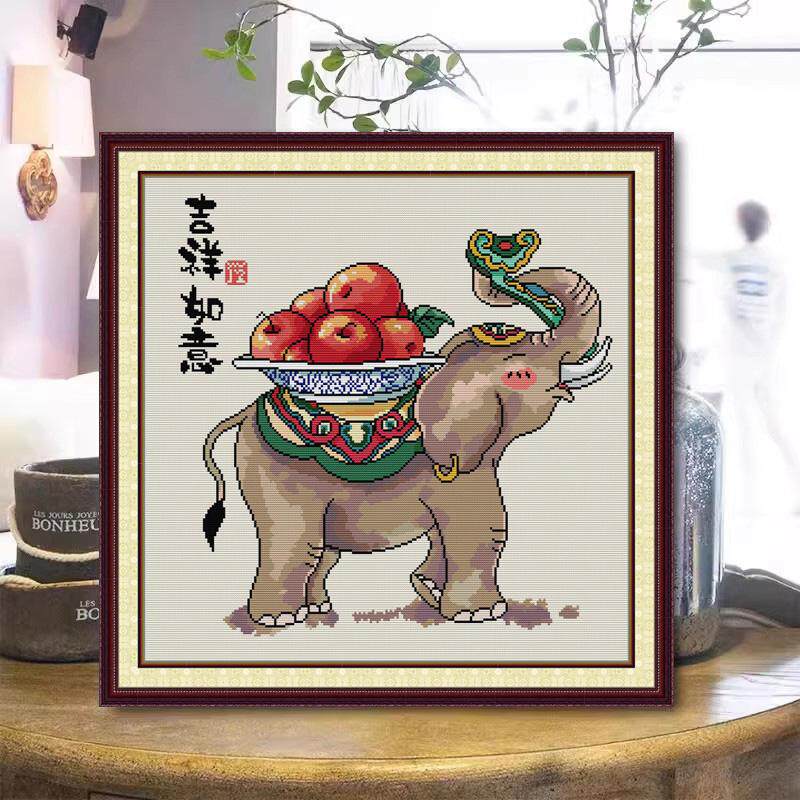 吉祥如意2025新款手工线绣