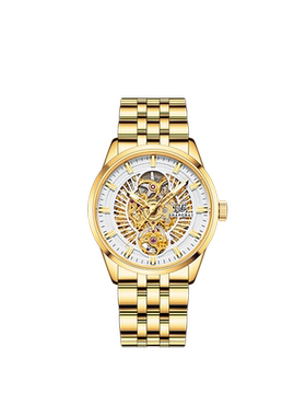 上海手表男款双镂空夜光指针防水透底表机械表949