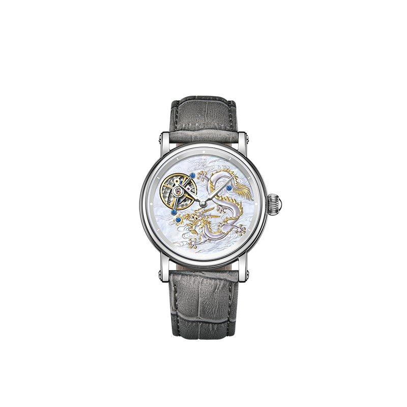 上海时迹龙年限量轨道式陀飞轮