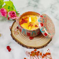 Dried flower scented candles for home living room incense to aid sleep and calm the mind, bedroom candles, gift boxes, ornaments, wedding souvenirs thumbnail 3