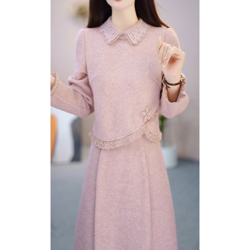 连衣裙2025新款女秋冬十三行爆款高档长袖气质轻奢高级感配大衣冬