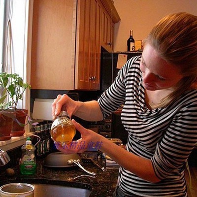 新款糖浆挤压器果汁分配器储瓶罐蜜罐蜂蜜糖浆分发器