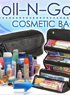 折叠化妆包ROll-N-GO Cosmetic Bag 滚筒化妆包 洗漱包 收纳包