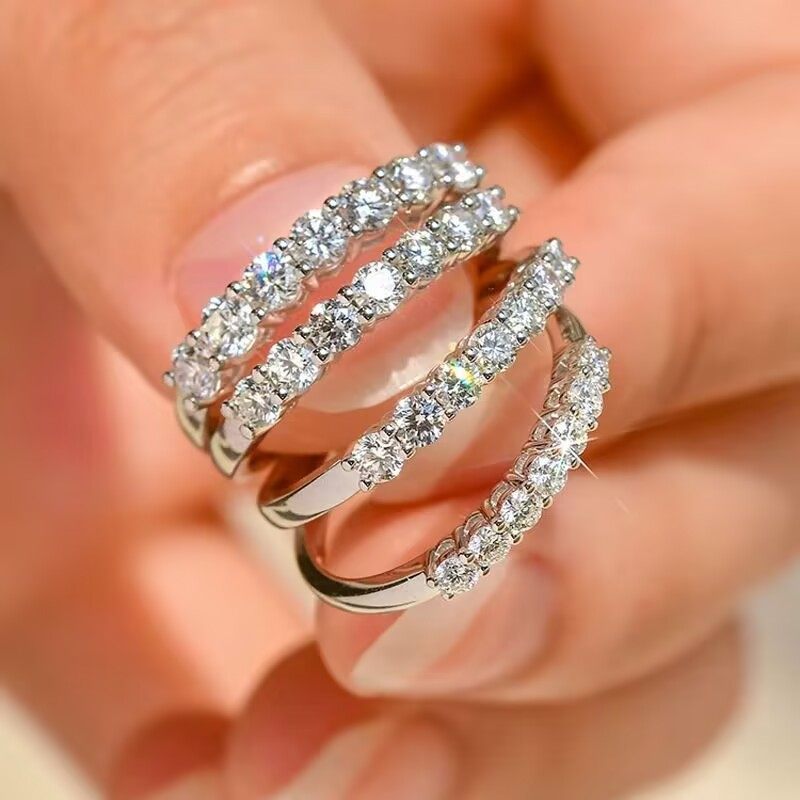 正品莫桑石排钻戒指女V型七星纯银叠戴铂金指环尾戒闭口七夕礼物,饰品/流行首饰/时尚饰品新,戒指/指环,淘宝优惠券,粉丝福利购,淘宝优惠卷