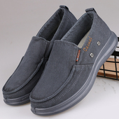 软底轻便防滑帆布鞋 老北京布鞋 厚底春秋新款 中老年爸爸鞋 男休闲鞋